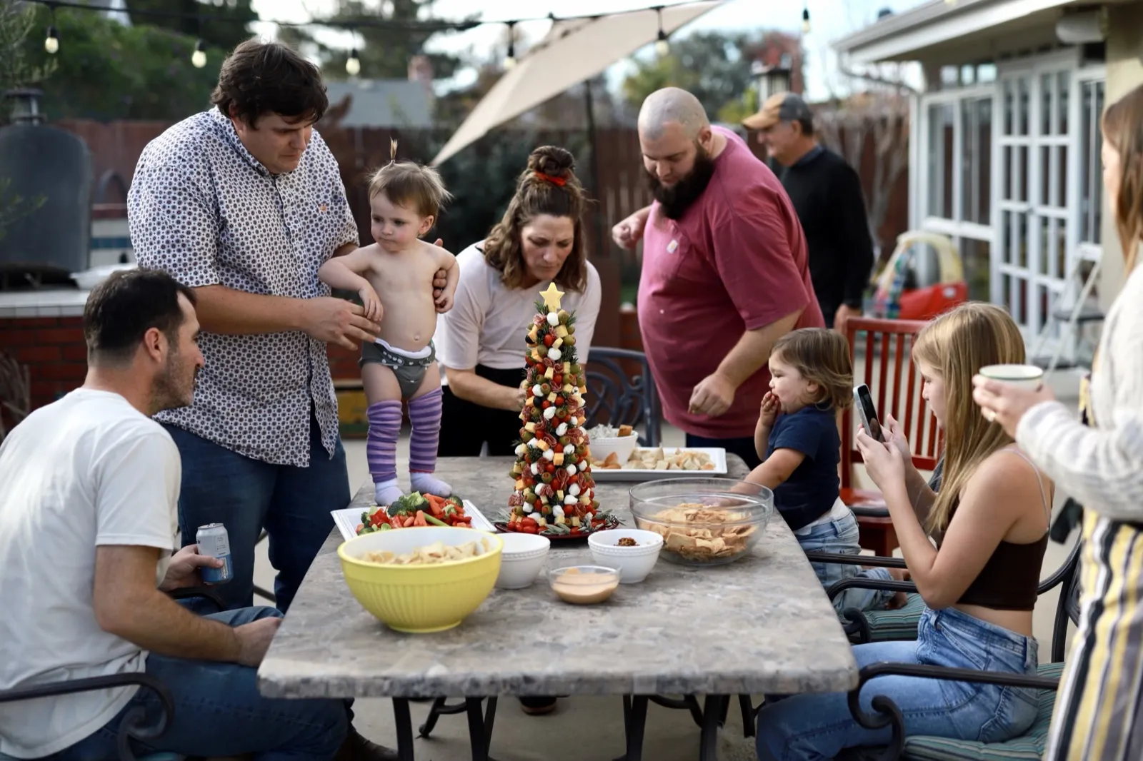 Family gathering during the weight loss journey